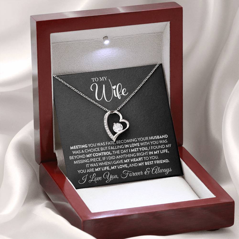 To My Wife - Forever Love Necklace - My Missing Piece