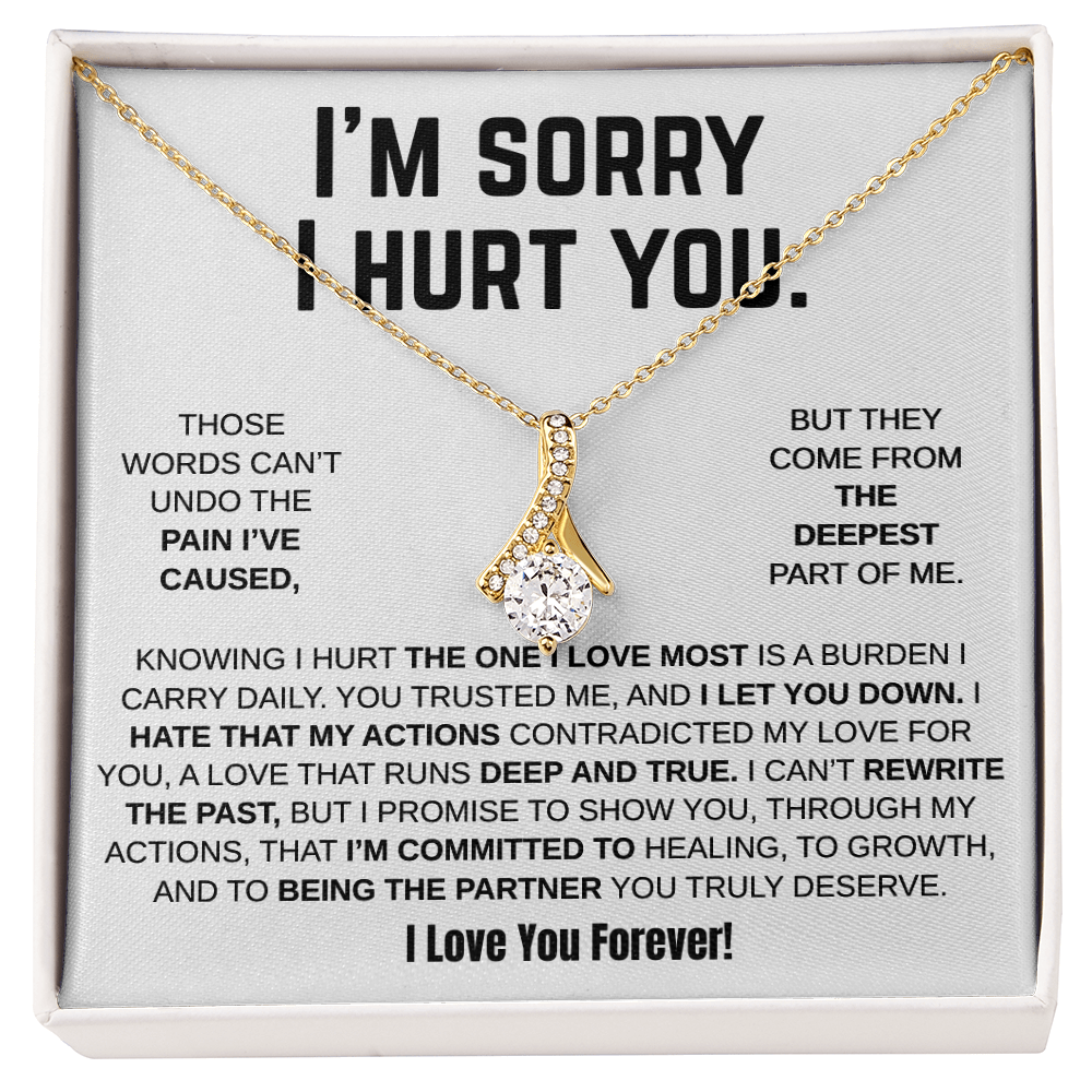 Apology Gift For Her - Alluring Beauty Necklace - I'm Sorry I Hurt You!