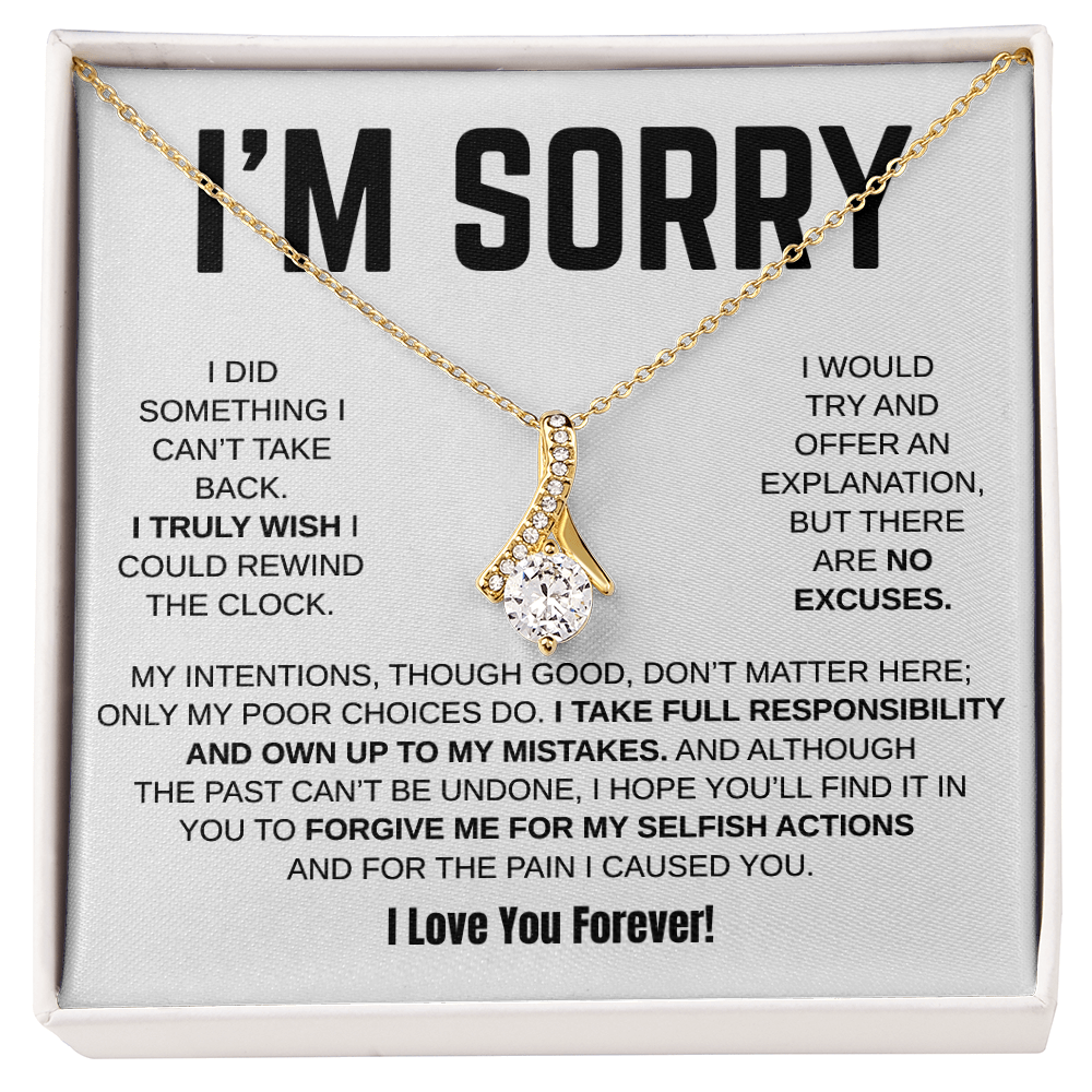 Apology Gift For Her - Alluring Beauty Necklace - I Take Full Responsibility