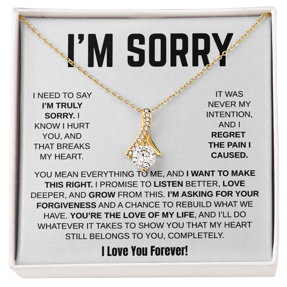 Apology Gift For Her - Alluring Beauty Necklace - I Want To Make This Right