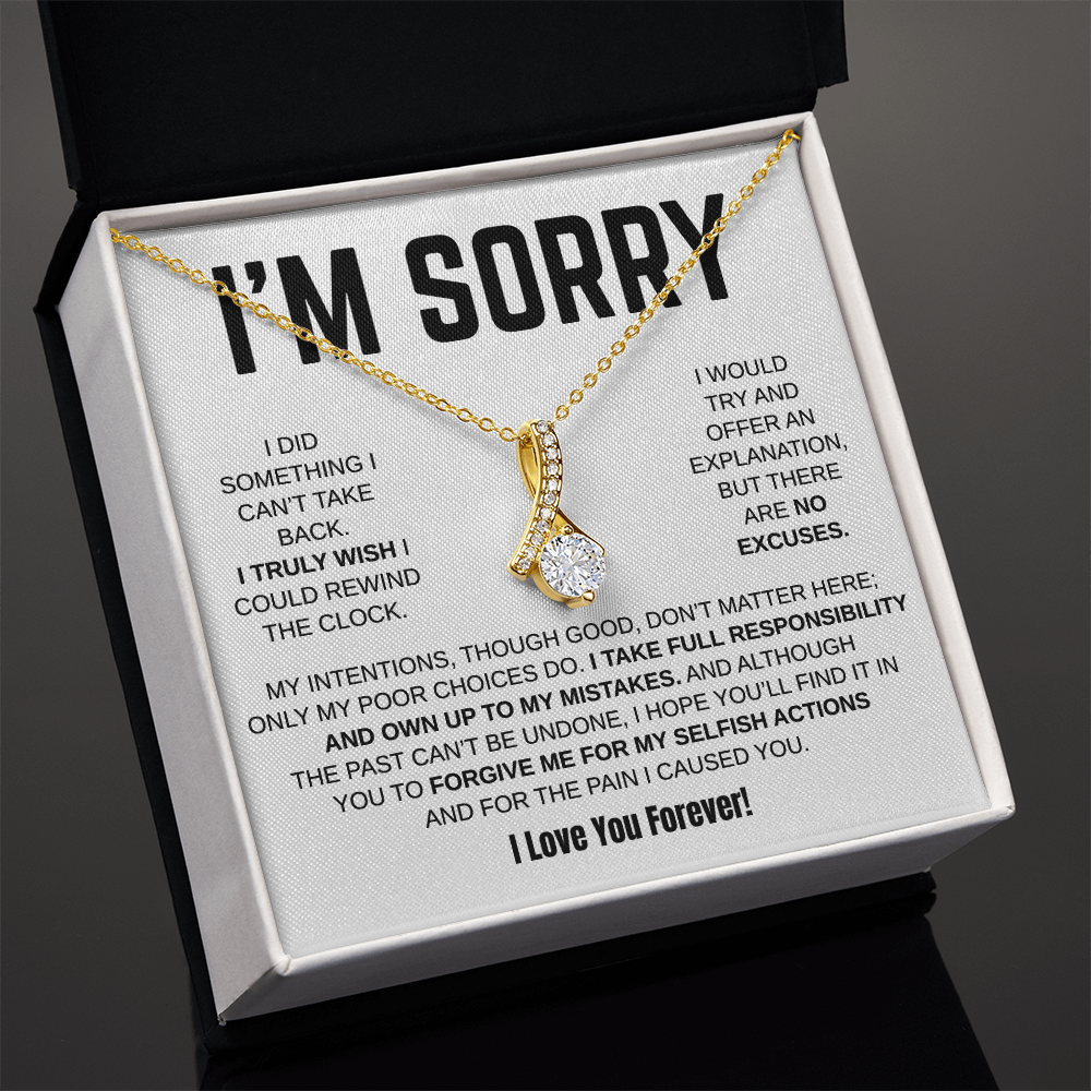 Apology Gift For Her - Alluring Beauty Necklace - I Take Full Responsibility