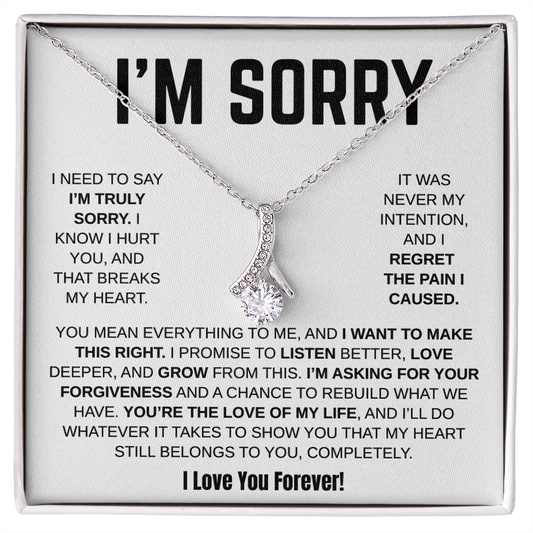 Apology Gift For Her - Alluring Beauty Necklace - I Want To Make This Right