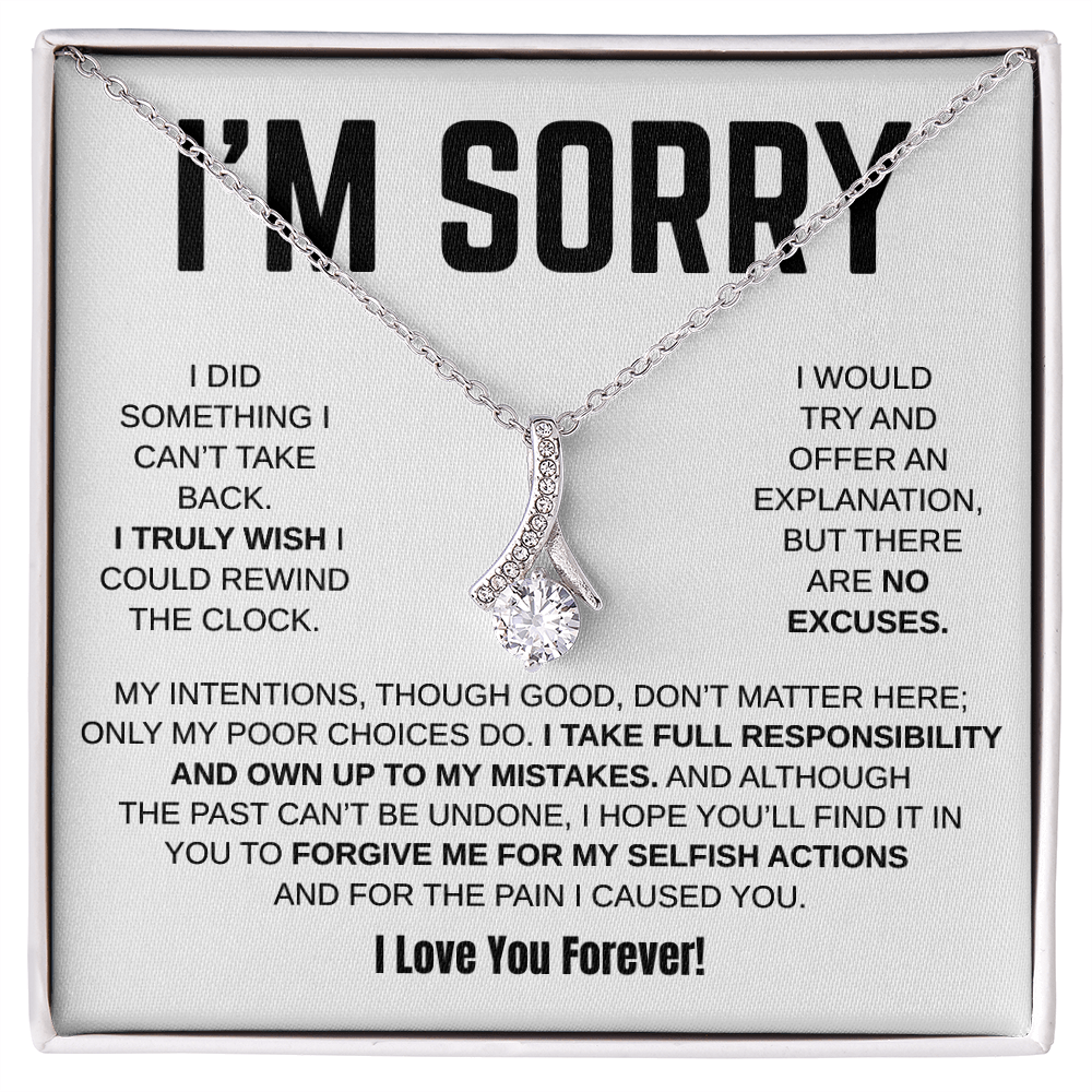 Apology Gift For Her - Alluring Beauty Necklace - I Take Full Responsibility