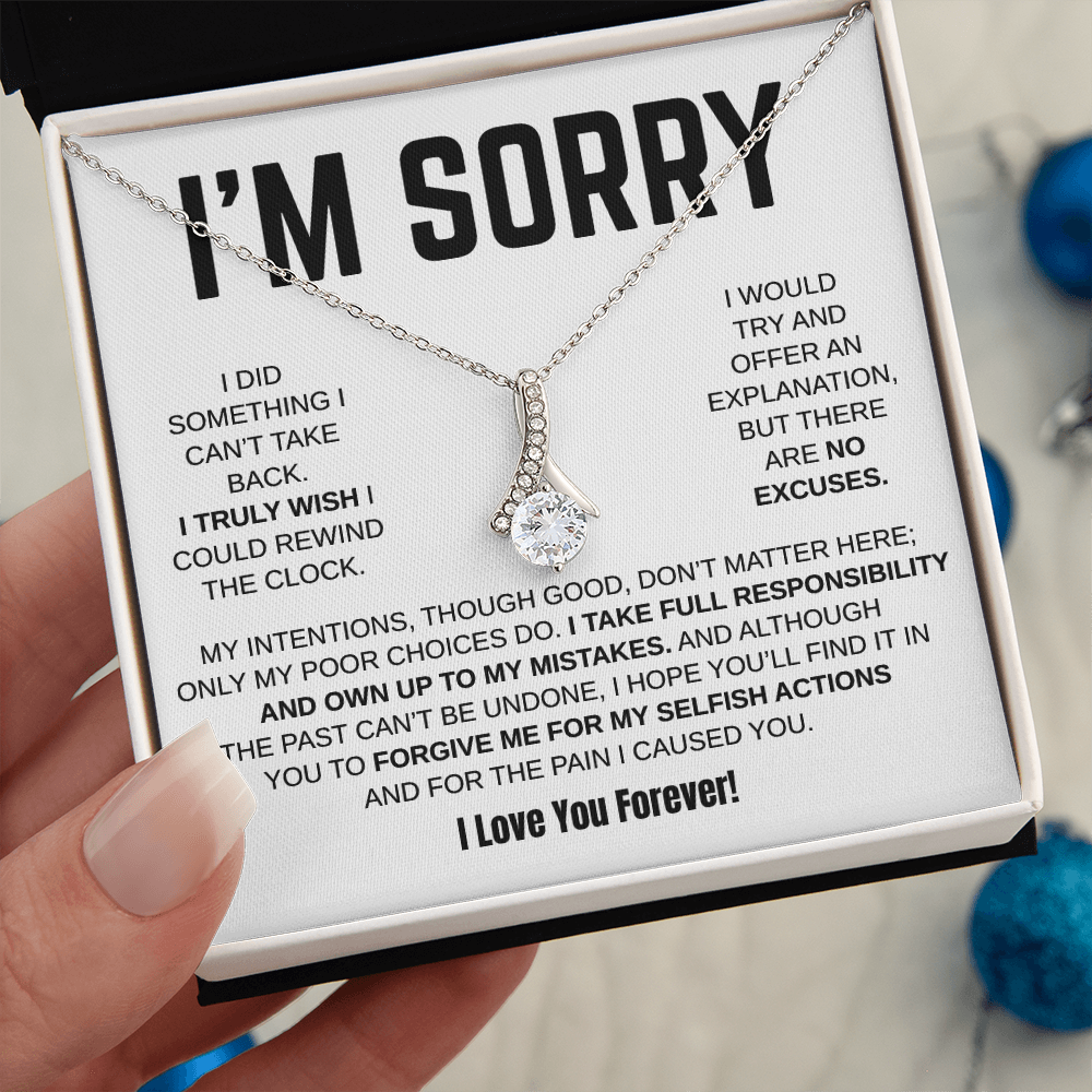 Apology Gift For Her - Alluring Beauty Necklace - I Take Full Responsibility