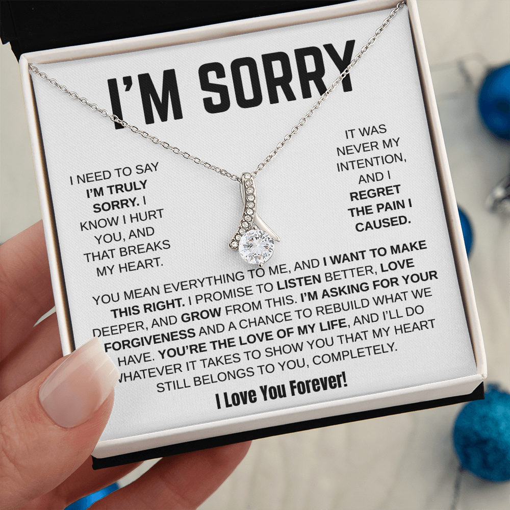 Apology Gift For Her - Alluring Beauty Necklace - I Want To Make This Right