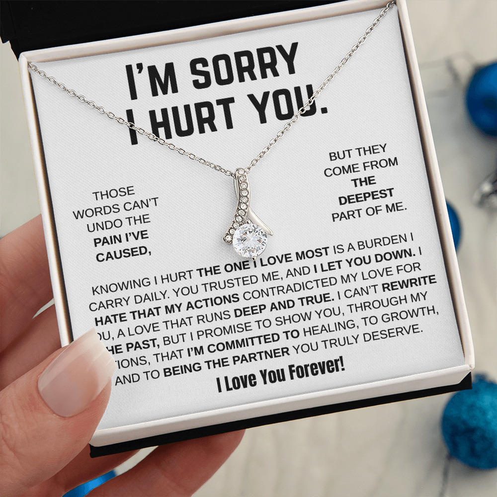 Apology Gift For Her - Alluring Beauty Necklace - I'm Sorry I Hurt You!