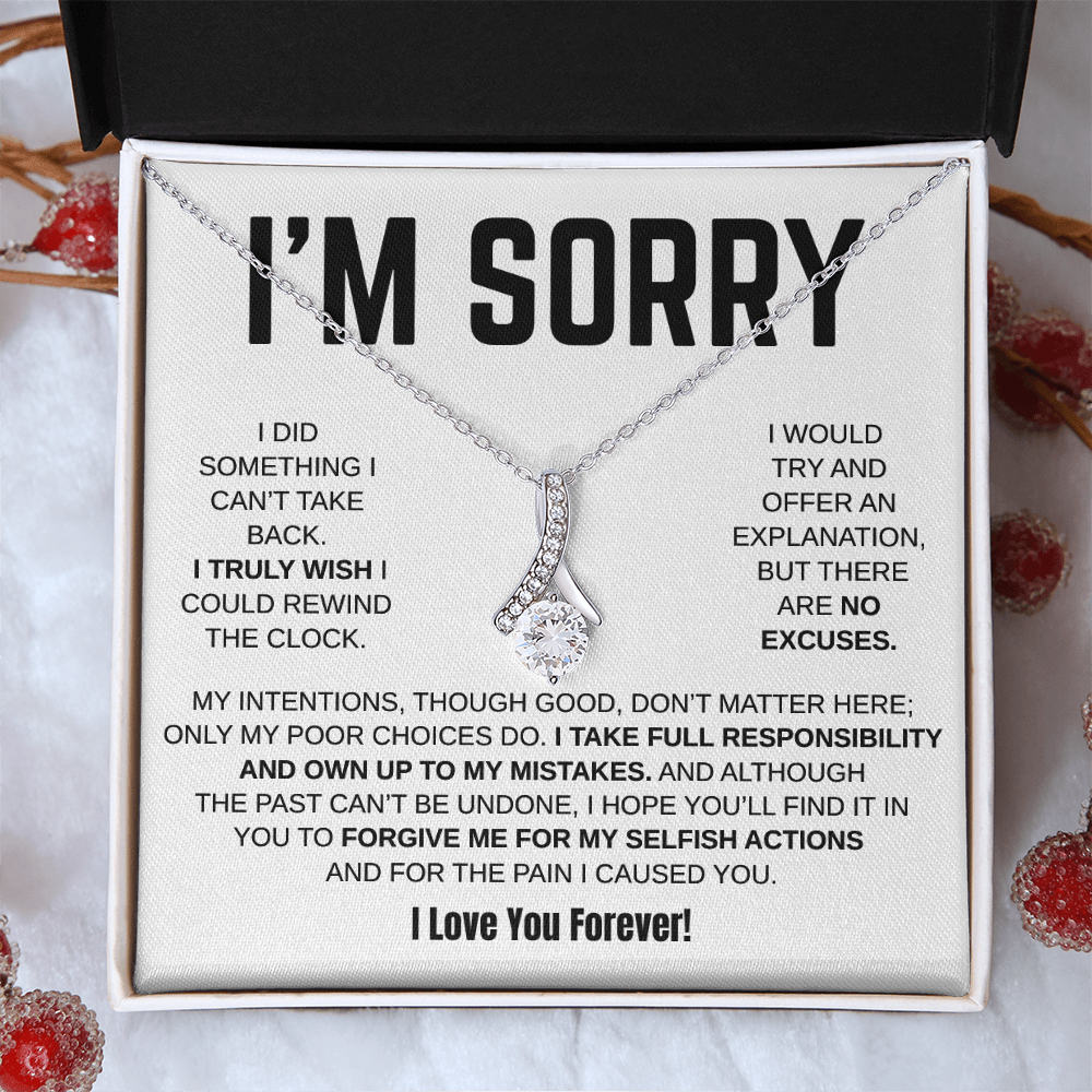 Apology Gift For Her - Alluring Beauty Necklace - I Take Full Responsibility