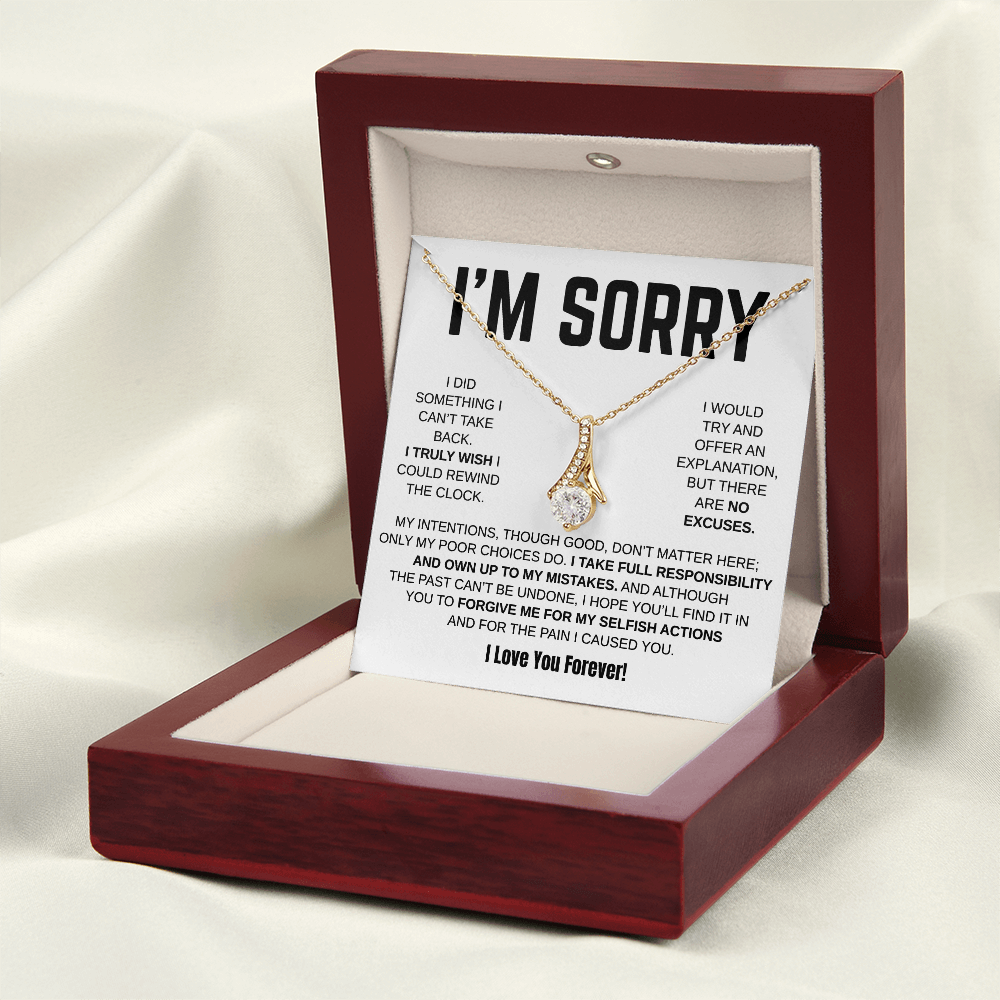 Apology Gift For Her - Alluring Beauty Necklace - I Take Full Responsibility