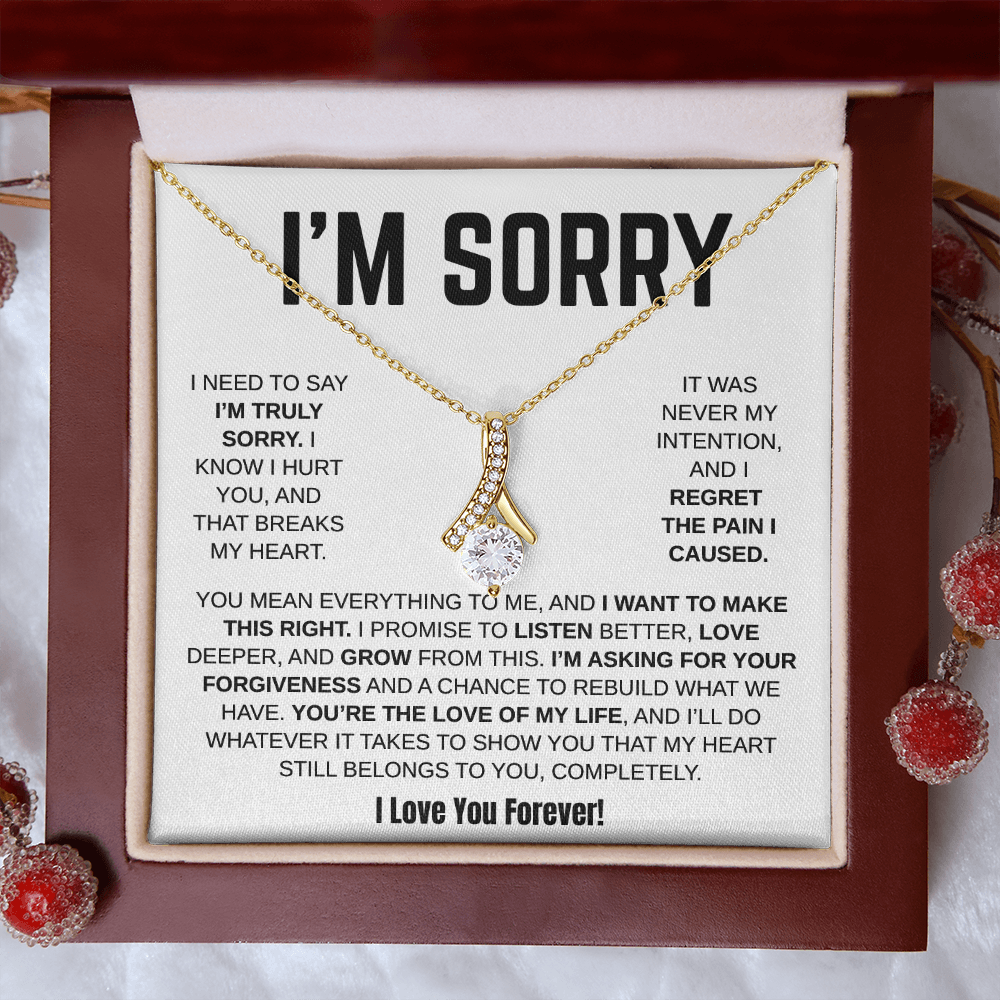 Apology Gift For Her - Alluring Beauty Necklace - I Want To Make This Right