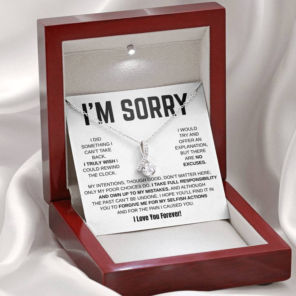 Apology Gift For Her - Alluring Beauty Necklace - I Take Full Responsibility