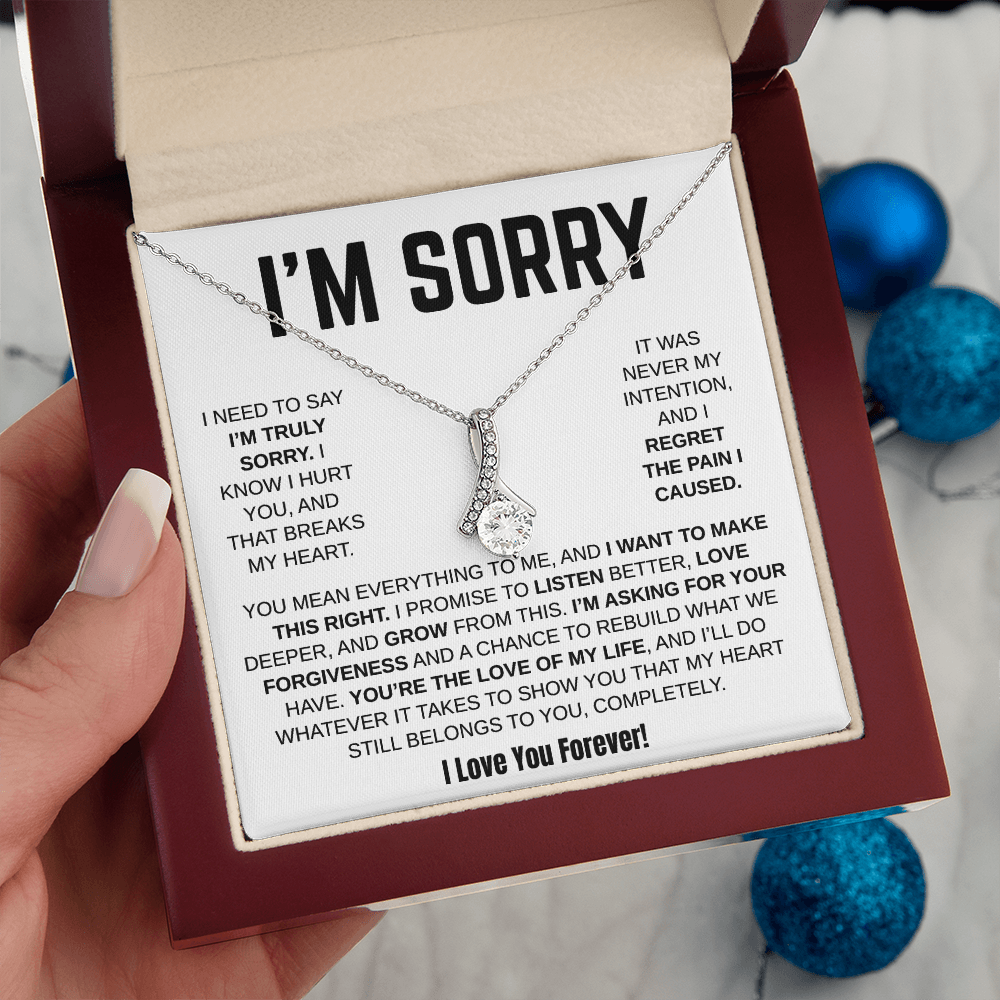 Apology Gift For Her - Alluring Beauty Necklace - I Want To Make This Right