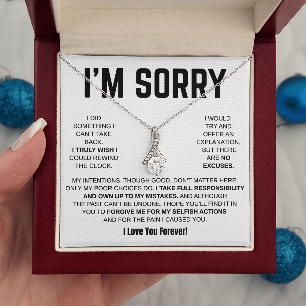 Apology Gift For Her - Alluring Beauty Necklace - I Take Full Responsibility