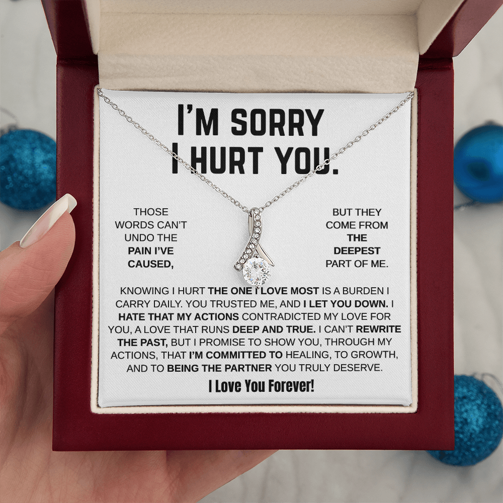 Apology Gift For Her - Alluring Beauty Necklace - I'm Sorry I Hurt You!