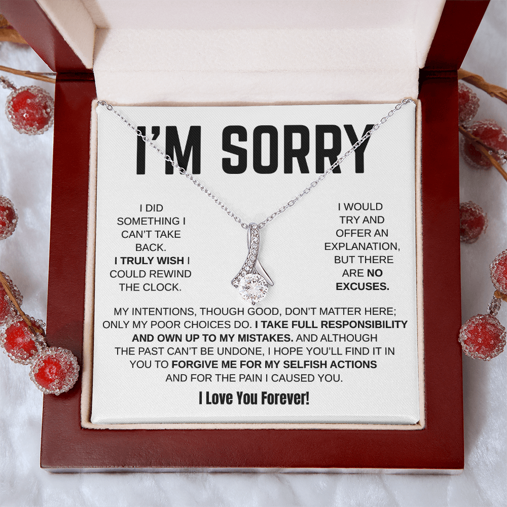 Apology Gift For Her - Alluring Beauty Necklace - I Take Full Responsibility