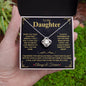 To My Daughter "When You Took Your First Breath" - Forever Love Necklace