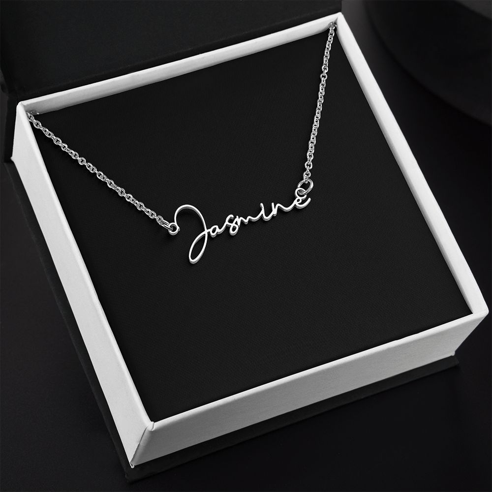 Elegant Custom Name Necklace - Signature Style - S001