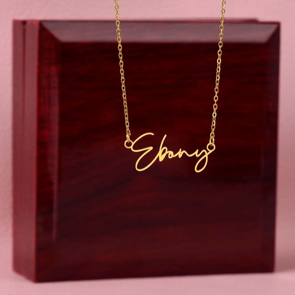 Elegant Custom Name Necklace - Signature Style - S001