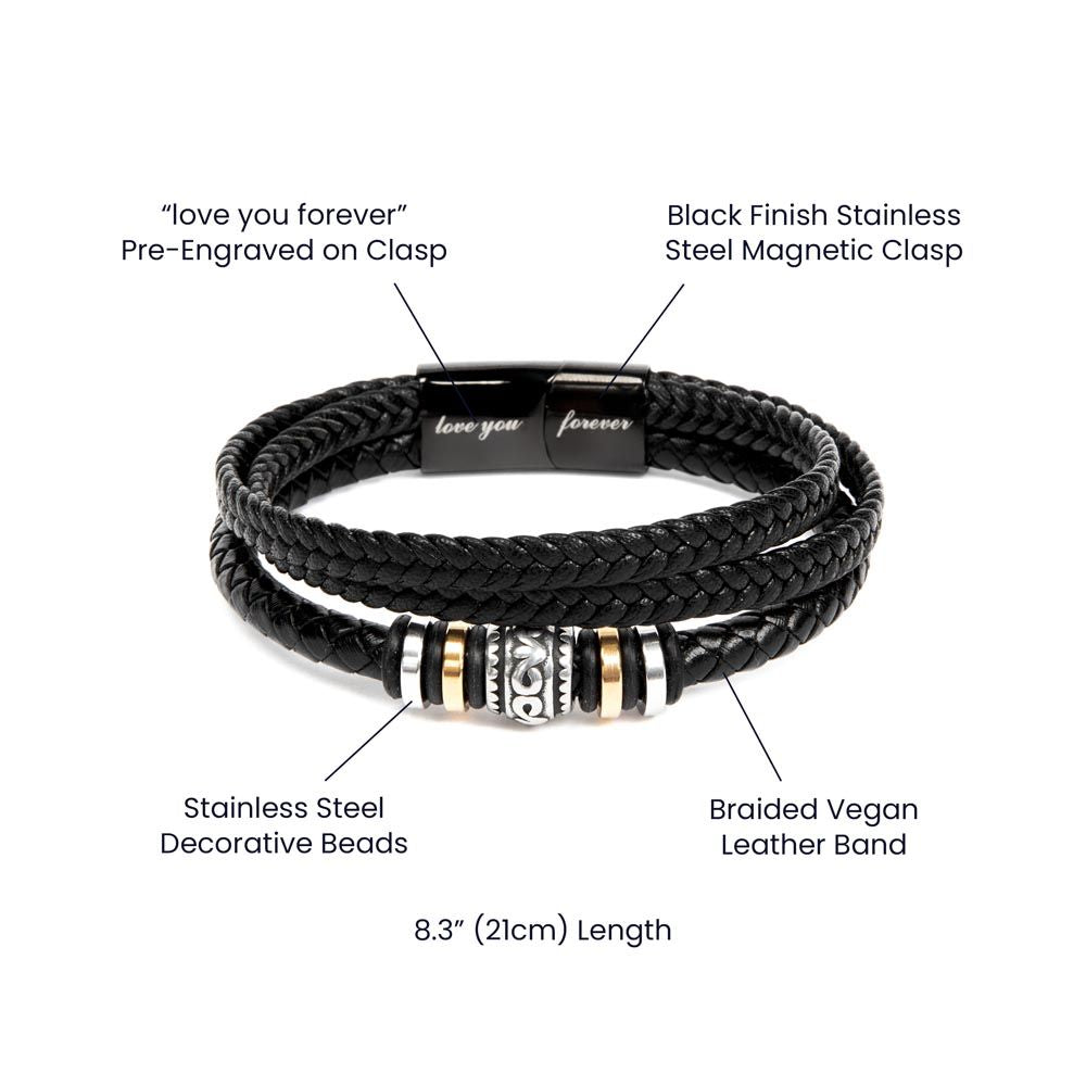 To My Man - "Love You Forever" Bracelet - BB001