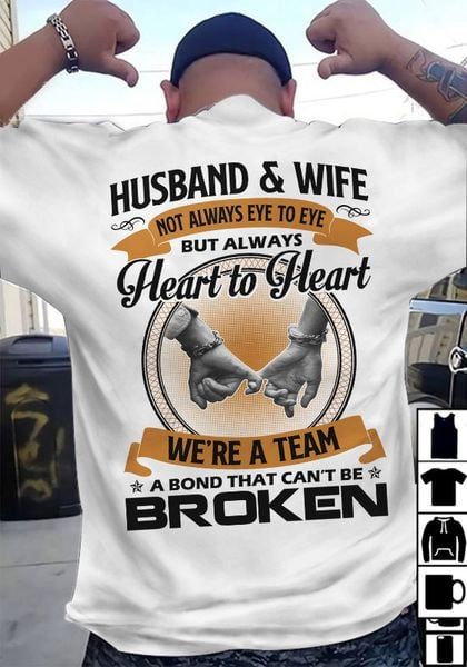 Husband And Wife Always Heart To Heart Classic T-Shirt2