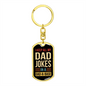 Father's Day Dog Tag Keychain | Dad a Base