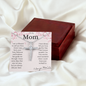 CZ Cross Necklace | To My Mom