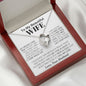 To My Beautiful Wife - Forever Love Necklace