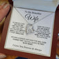 To My Beautiful Wife - Forever Love Necklace
