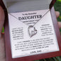 To My Beautiful Daughter - Forever Love Necklace