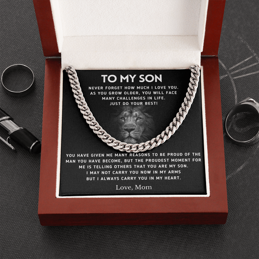 To My Son | Cuban Link Chain