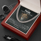 To my Son | Stand tall from Mom | Cuban Link Chain