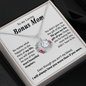 To my Loving Bonus Mom /  Eternal Hope Necklace