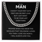 To My Man - I Will Always Love You - Cuban Link Necklace