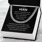 To My Man - I Will Always Love You - Cuban Link Necklace