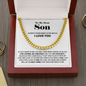 To My Son - Always Remember - Cuban Link Chain