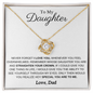 To My Daughter | Love Knot Necklace