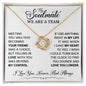To My Soulmate - We are a Team - Love Knot Necklace - SM101