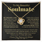 To My Beautiful Soulmate - Love Knot Necklace