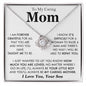 To My Caring Mom - Love Knot Necklace M501