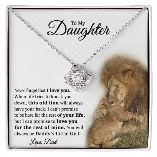 To My Daughter | Love Knot Necklace