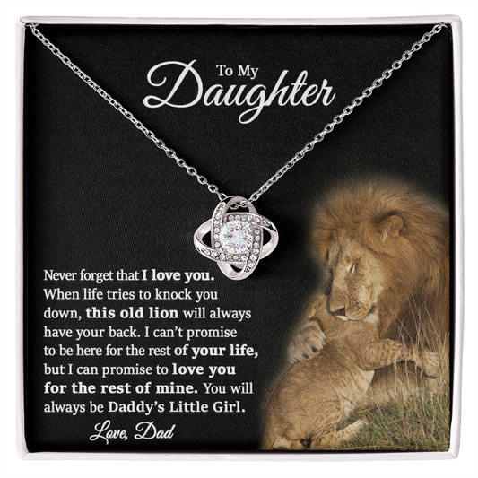 To My Daughter | Love Knot Necklace