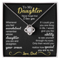 To My Daugther | Love Knot Necklace