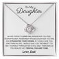To My Daughter | Love Knot Necklace