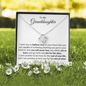 To My Granddaughter - Love Knot Necklace