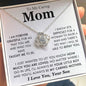 To My Caring Mom - Love Knot Necklace M501