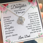 To My Daughter | Love Knot Necklace