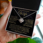 To My Beautiful Wife - Love Knot Necklace
