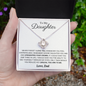To My Daughter | Love Knot Necklace