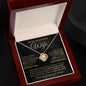 To My Beautiful Wife - Love Knot Necklace
