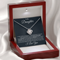 To My Daughter - Always Remember - Love Knot Necklace