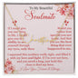 To My Beautiful Soulmate - Signature Style Name Necklace - SM002